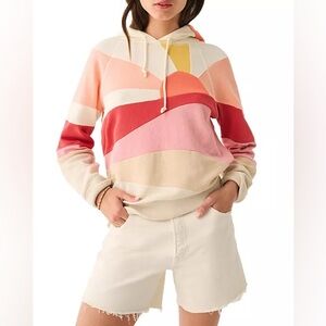 Faherty Soleil Cotton Hoodie in Canyon Lands - Size Small